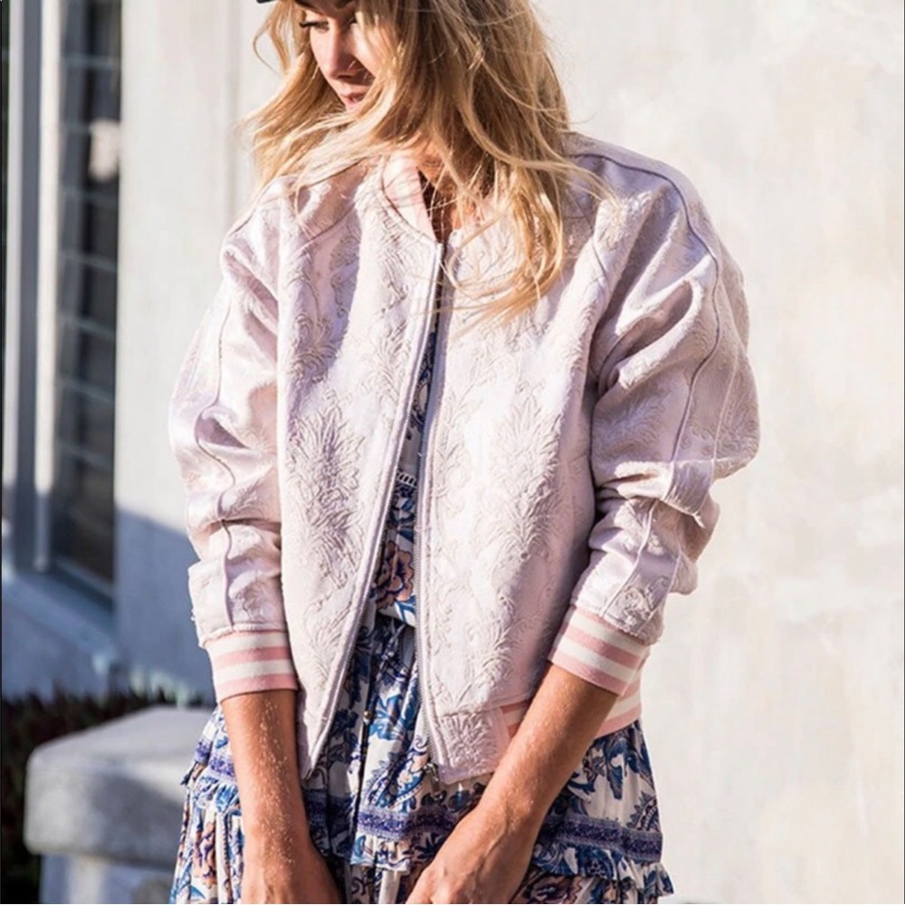 Spell & The Gypsy Collective Pink BOMBER JACKET